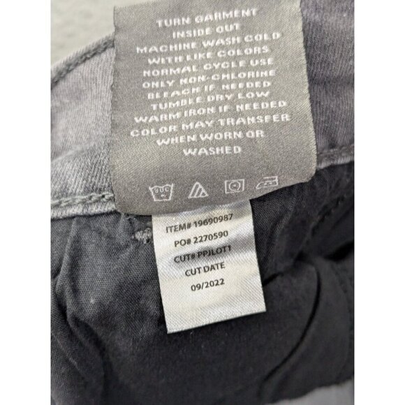 Torrid Crop Pull On Boyfriend Straight Pants Womens M/L 10 Medum/Large Gray - Picture 8 of 16